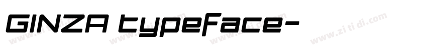 GINZA typeface字体转换